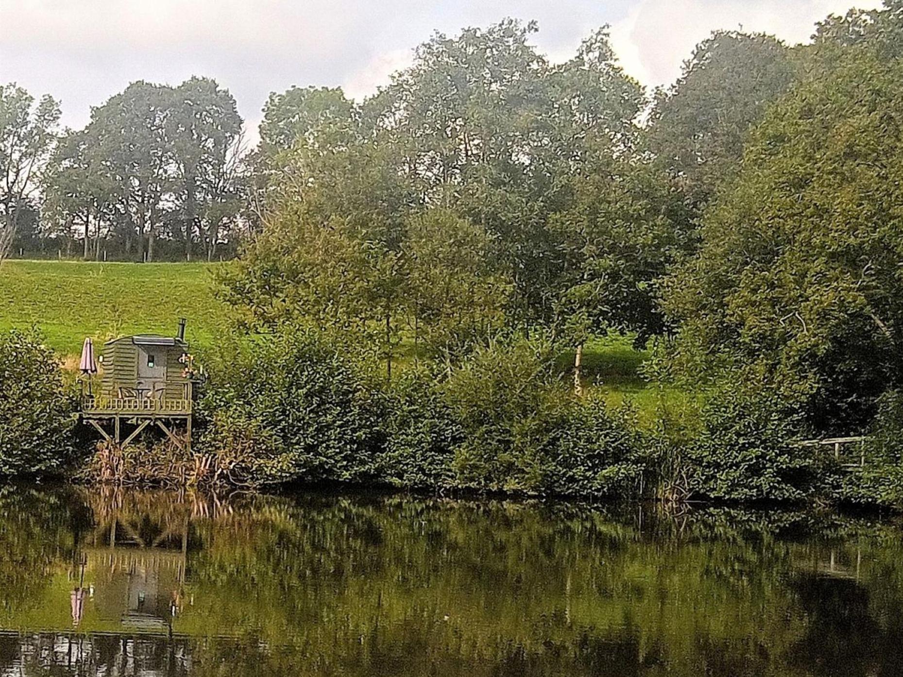 Snug & Secluded Lakeside Shepherds Hut 'Carp' Uckfield Kültér fotó